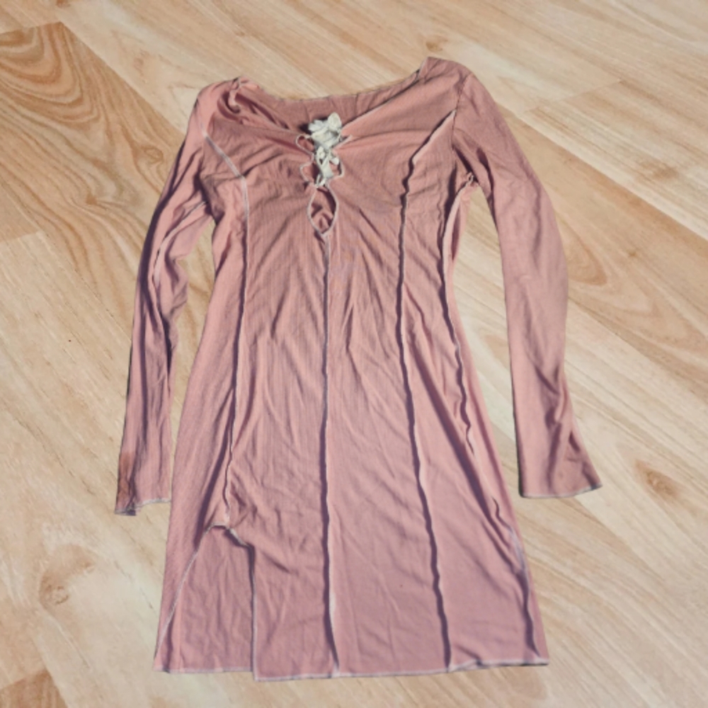 Pink mini dress